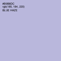 #B9B8DC - Blue Haze Color Image