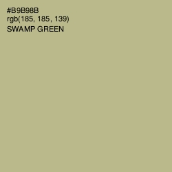 #B9B98B - Swamp Green Color Image
