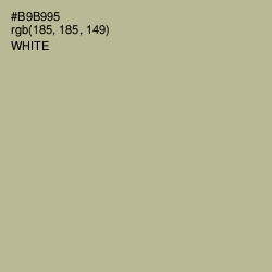 #B9B995 - Heathered Gray Color Image