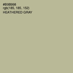 #B9B998 - Heathered Gray Color Image