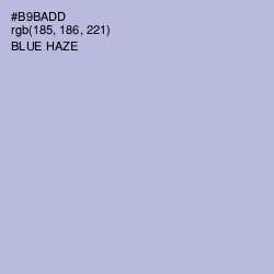 #B9BADD - Blue Haze Color Image