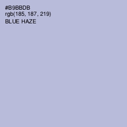 #B9BBDB - Blue Haze Color Image