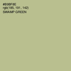 #B9BF8E - Swamp Green Color Image