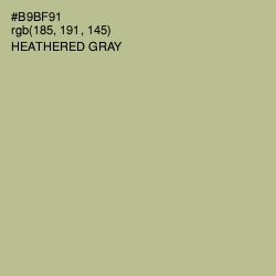 #B9BF91 - Heathered Gray Color Image