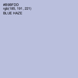 #B9BFDD - Blue Haze Color Image