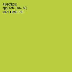 #B9CE3E - Key Lime Pie Color Image