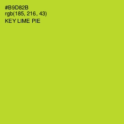 #B9D82B - Key Lime Pie Color Image