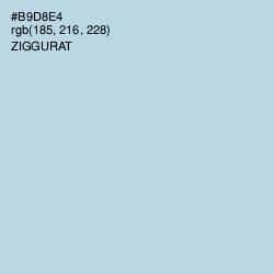 #B9D8E4 - Ziggurat Color Image