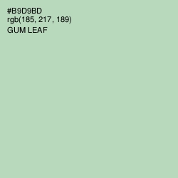 #B9D9BD - Gum Leaf Color Image