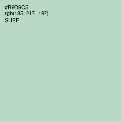 #B9D9C5 - Surf Color Image