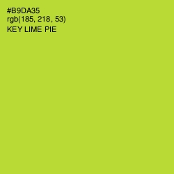 #B9DA35 - Key Lime Pie Color Image