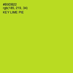 #B9DB22 - Key Lime Pie Color Image