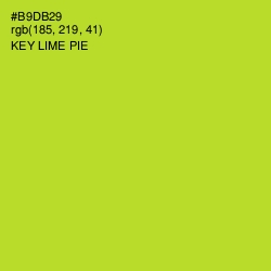 #B9DB29 - Key Lime Pie Color Image