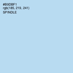 #B9DBF1 - Spindle Color Image
