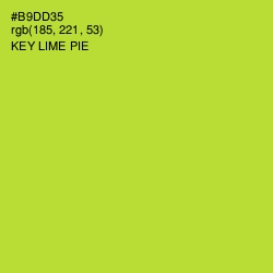 #B9DD35 - Key Lime Pie Color Image