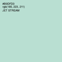 #B9DFD3 - Jet Stream Color Image