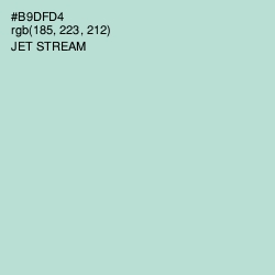 #B9DFD4 - Jet Stream Color Image