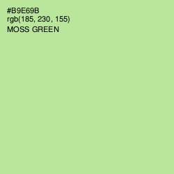#B9E69B - Moss Green Color Image