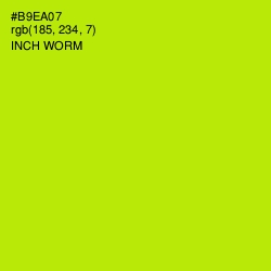 #B9EA07 - Inch Worm Color Image