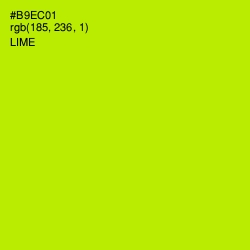 #B9EC01 - Lime Color Image