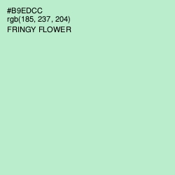 #B9EDCC - Fringy Flower Color Image