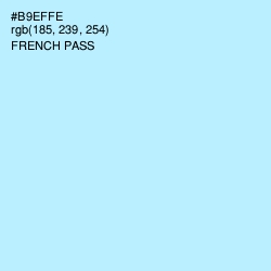 #B9EFFE - French Pass Color Image