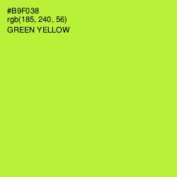 #B9F038 - Green Yellow Color Image