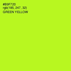 #B9F720 - Green Yellow Color Image