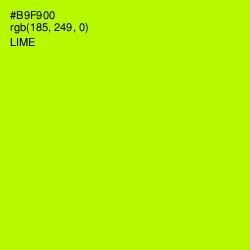 #B9F900 - Lime Color Image