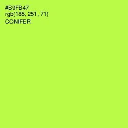 #B9FB47 - Conifer Color Image