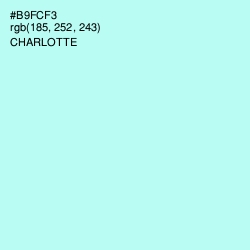 #B9FCF3 - Charlotte Color Image