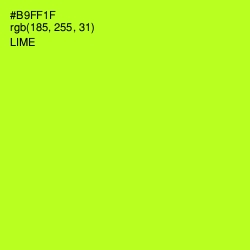 #B9FF1F - Lime Color Image