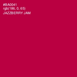 #BA0041 - Jazzberry Jam Color Image