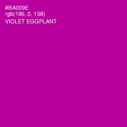 #BA009E - Violet Eggplant Color Image