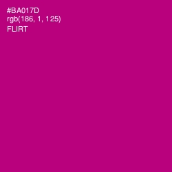 #BA017D - Flirt Color Image
