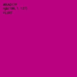 #BA017F - Flirt Color Image