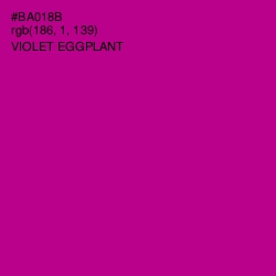 #BA018B - Violet Eggplant Color Image