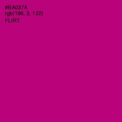 #BA037A - Flirt Color Image