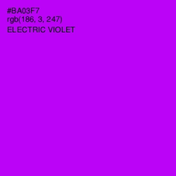 #BA03F7 - Electric Violet Color Image