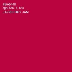 #BA0440 - Jazzberry Jam Color Image