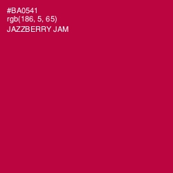 #BA0541 - Jazzberry Jam Color Image