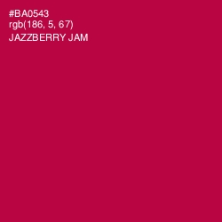 #BA0543 - Jazzberry Jam Color Image