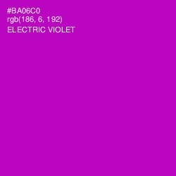 #BA06C0 - Electric Violet Color Image