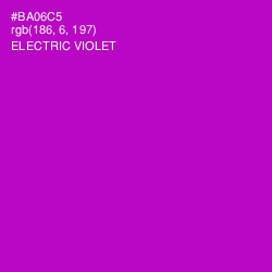 #BA06C5 - Electric Violet Color Image