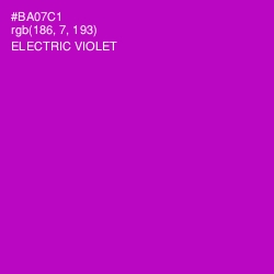 #BA07C1 - Electric Violet Color Image