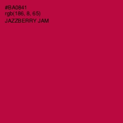 #BA0841 - Jazzberry Jam Color Image