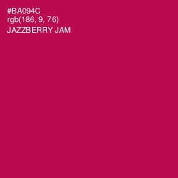 #BA094C - Jazzberry Jam Color Image
