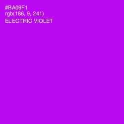 #BA09F1 - Electric Violet Color Image
