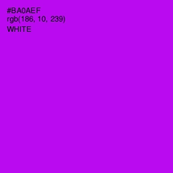 #BA0AEF - Electric Violet Color Image