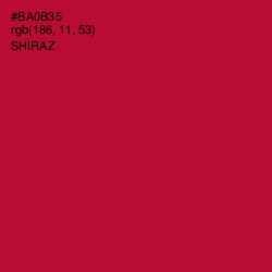 #BA0B35 - Shiraz Color Image